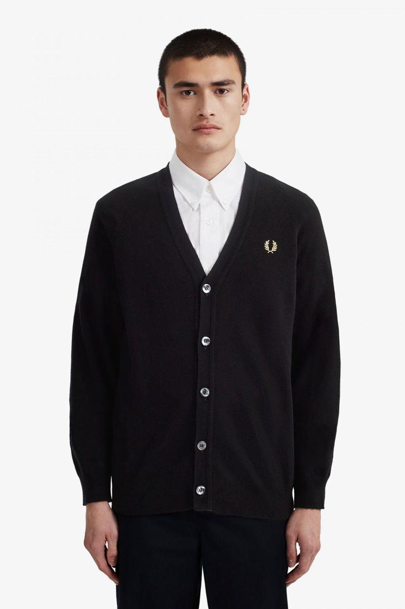 Black Fred Perry K7316 Men's Knitwear | PH 1316MQZA